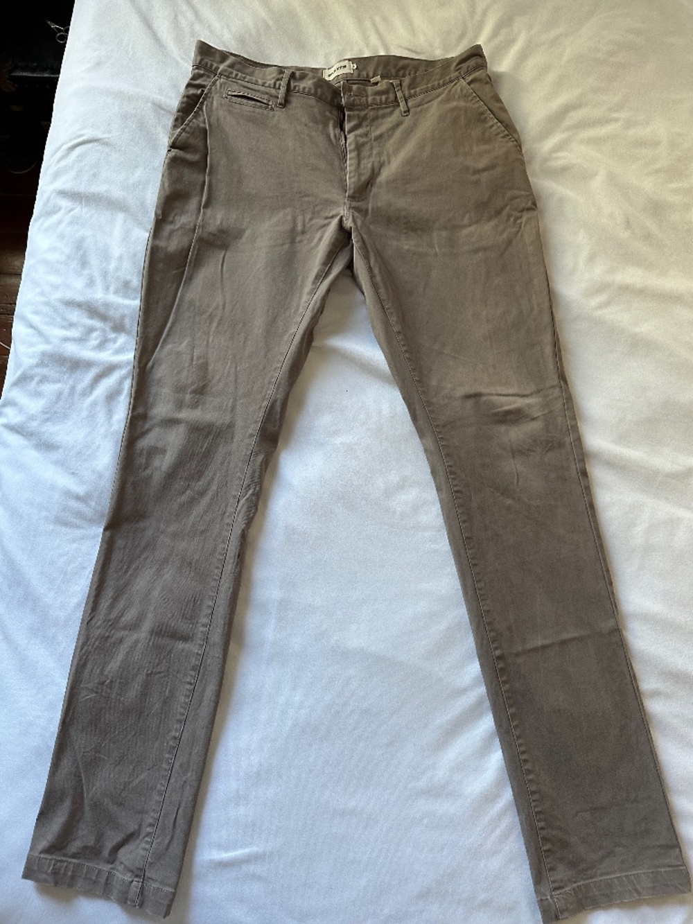 Taylor Stitch Slim Democratic Chino Grey Size 35